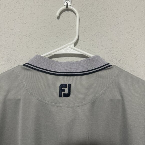 FootJoy Golf Polo Shirt Mens XL Gray Short Sleeve Embroidered FJ - Picture 5 of 7